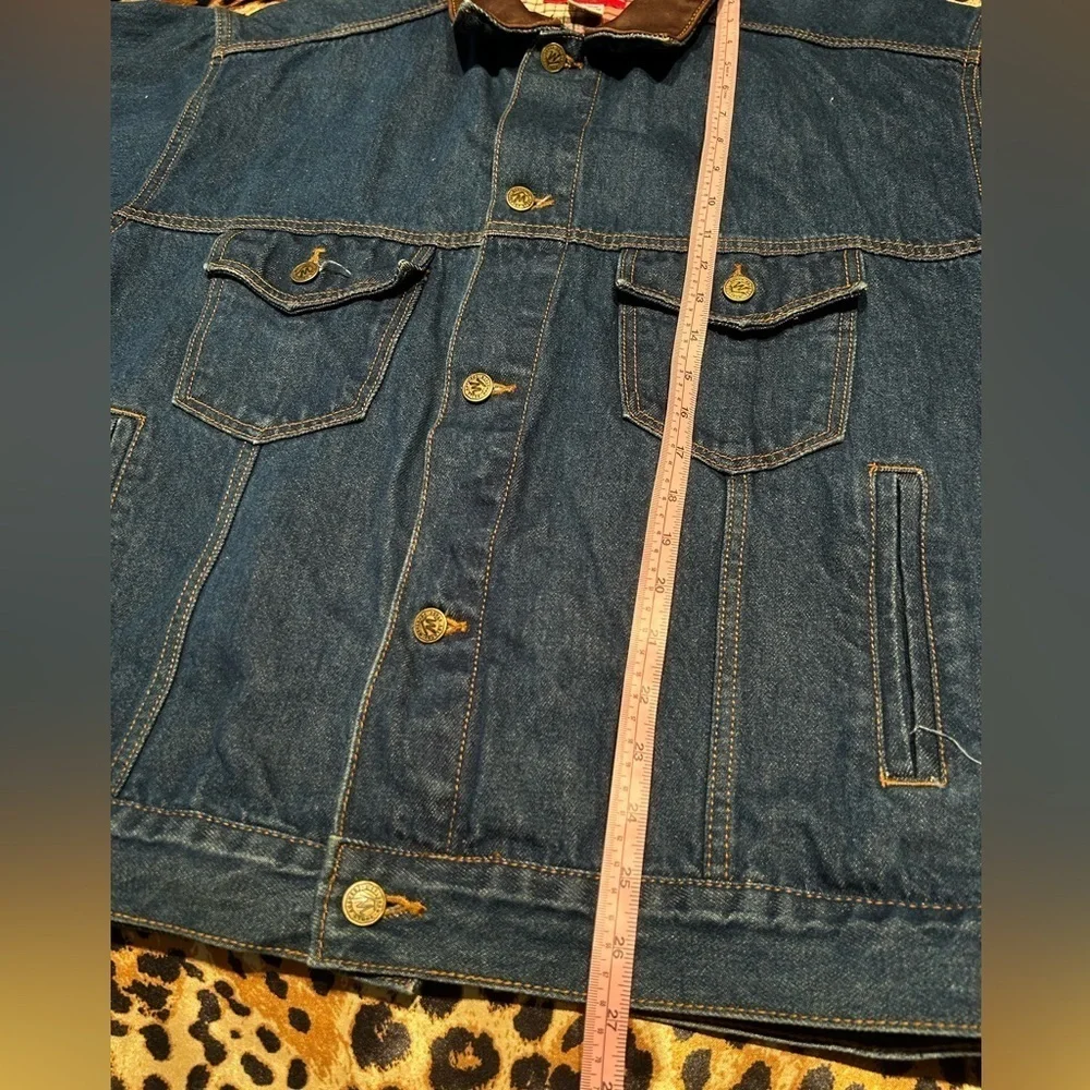 Vintage Marlboro Country Store Harley-Davidson Motorcycle’s Tufted Denim Jacket - Picture 5 of 5